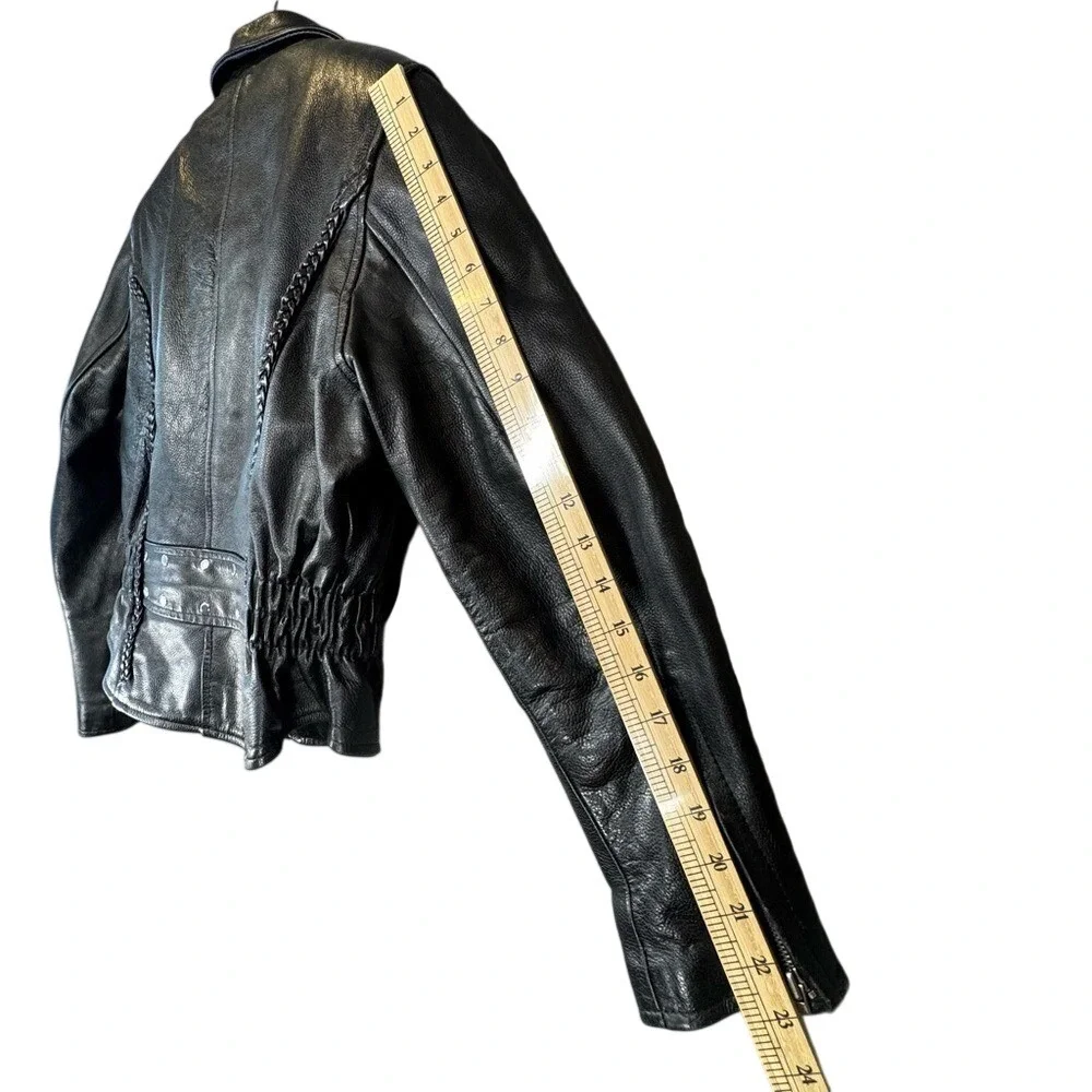 Vintage Antelope Creek Classic Black Biker Jacket Y2K Archive Biker Moto Men's M